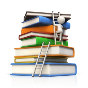 A figure climbs ladders up a large book stack to the top. &lt;br&gt;&lt;br&gt; This clip art has a custom text version. 
&lt;a href=&quot;http://www.presentermedia.com/index.php?target=closeup&amp;id=15091&amp;categoryid=116&amp;maincat=clipart&quot;&gt; Click here for CUSTOM version.&lt;/a&gt;  
