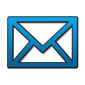 An image of a closed letter in icon form.