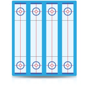 An image of a curling board.