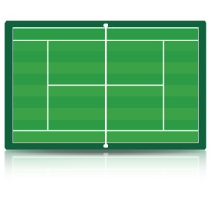 An image of a tennis court.