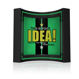 A clipart image featuring custom box feature which you can put your custom text and design on.