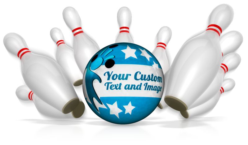 This Presentation Clipart shows a preview of Custom Bowling Strike