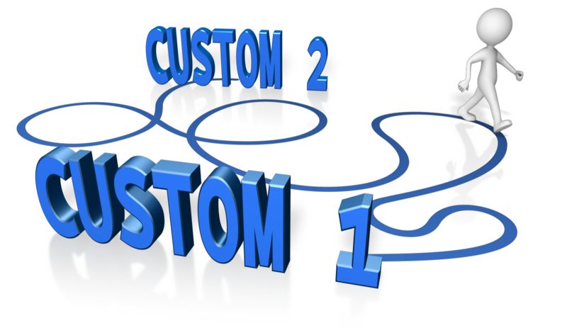 This Presentation Clipart shows a preview of Custom A To B Long Way