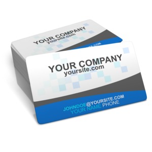 This clip art image shows a stack of business cards. You can add your own custom text or design to the stack of business cards.