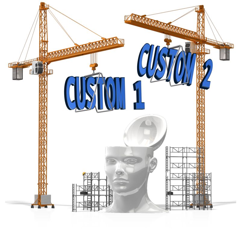This Presentation Clipart shows a preview of Custom Text Into Head