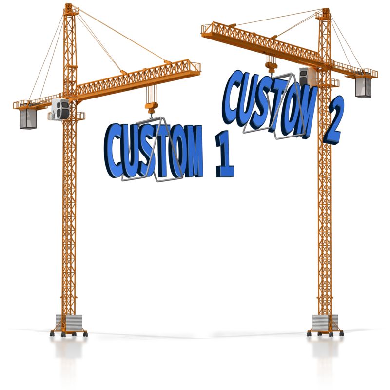 This Presentation Clipart shows a preview of Custom Text On Crane