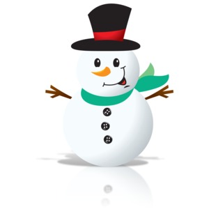 Winter Snowman Holding Blank Sign | Great PowerPoint ClipArt for ...