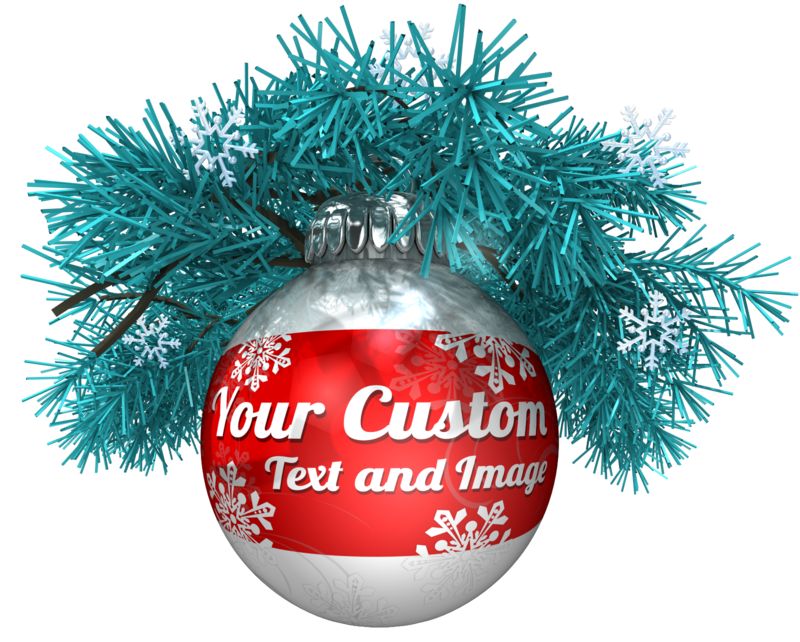 This Presentation Clipart shows a preview of Custom Ornament In Pine