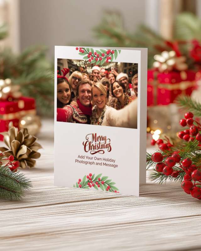 This Presentation Clipart shows a preview of Christmas Photo Card Design