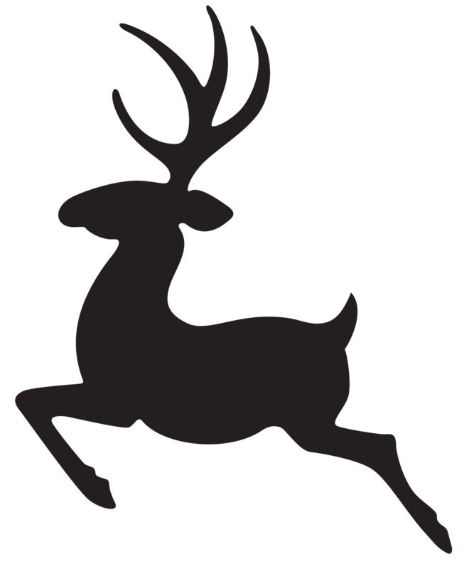 single deer silhouette