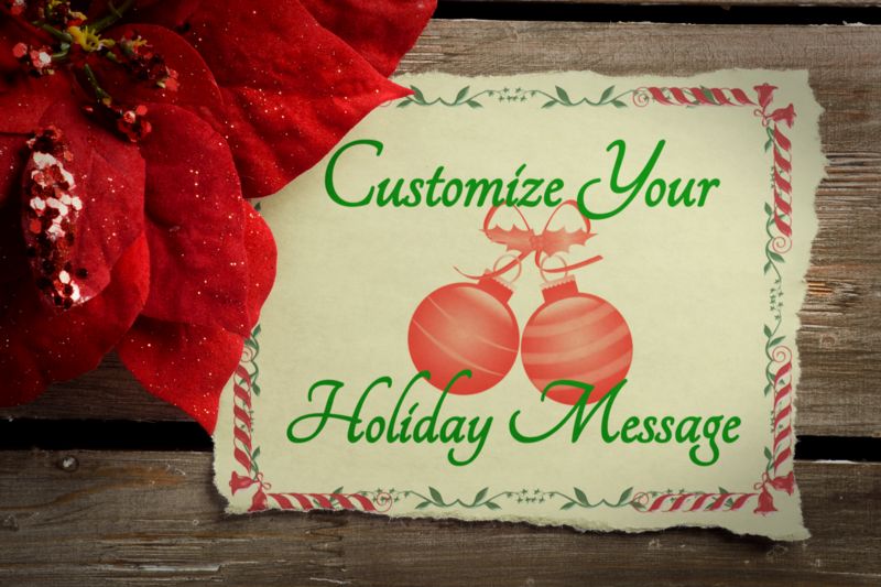 This Presentation Clipart shows a preview of Poinsettia Note Custom