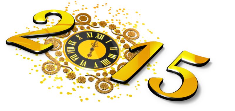 This Presentation Clipart shows a preview of New Years Elegant Clock