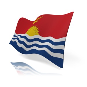 An image of Kiribati&#039;s flag.