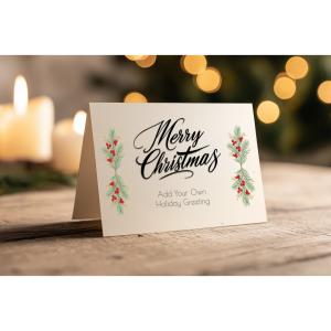 Download this customizable Christmas card clipart for festive presentation designs.