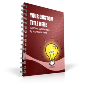 Customize the cover of this spiral bound manual using your own logo and message.
