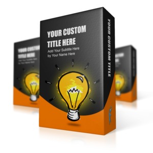 Three software or product boxes in a group.  Customize the cover using your images and message with our on-line tools.