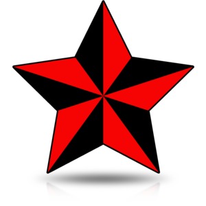 An image of a clean edged nautical star.
