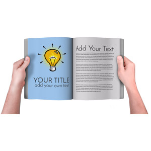 Put your own custom design on the pages of this book.