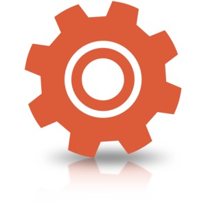 An image of a single simple gear.