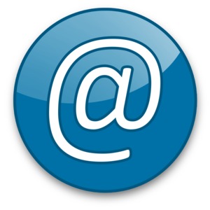 An image of a button icon with an @ symbol on it.