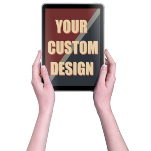 Put your own custom message and images on this tablet.