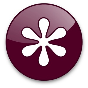 An image of a button icon with an asterisk on it.