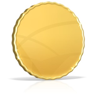 Stack Of Shiny Gold Coins | Great PowerPoint ClipArt for Presentations