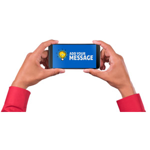 &lt;p&gt;Put your own custom message on the screen of this smart phone.&lt;/p&gt;