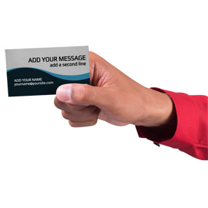 Put your own text and images on this business card.