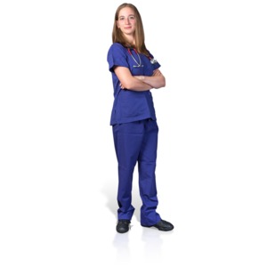 An image of a nurse with her arms folded.