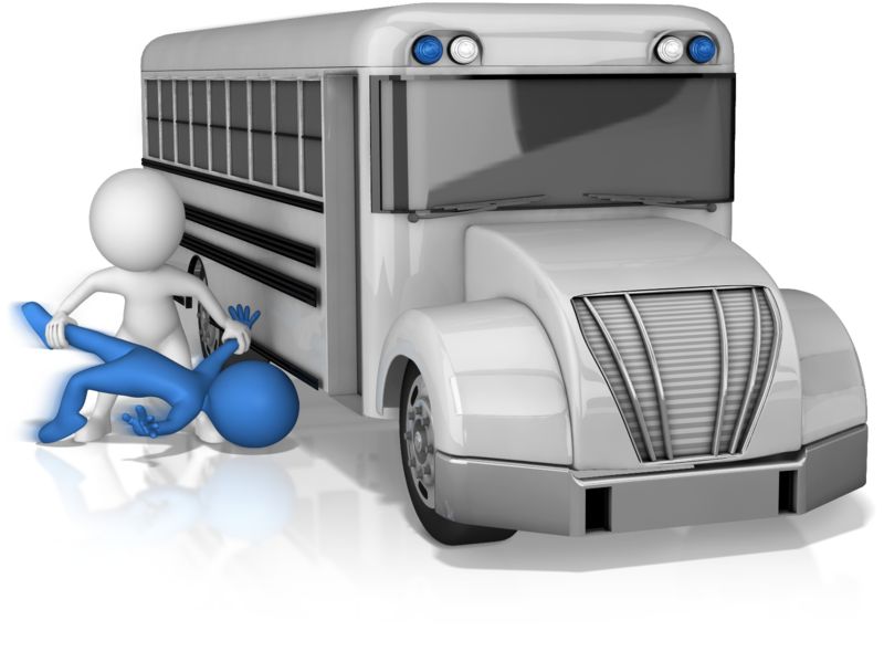 Being Thrown Under The Bus Great PowerPoint ClipArt For Presentations 