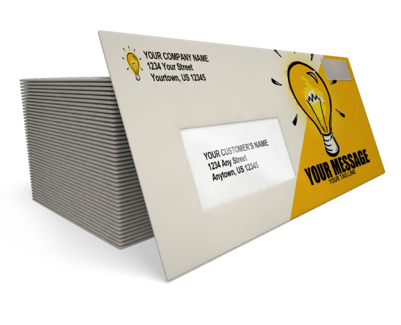 This Presentation Clipart shows a preview of Business Envelope