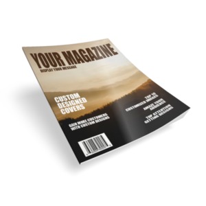 &lt;p&gt;A single glossy magazine mockup. You can upload your own cover photo or just change the text using our on-line tools to create your own magazine design.&lt;/p&gt;