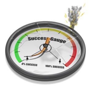 Customize this gauge that is pushing toward a negative reading while breaking the glass, smoking and sparking