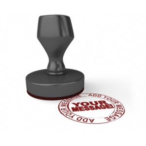 Customize the message that this stamper stamps by using our on-line tools.