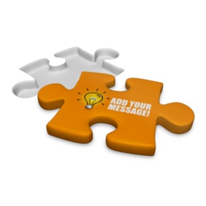 Add your own message or logo to this 3D puxxle piece using our on-line tools.