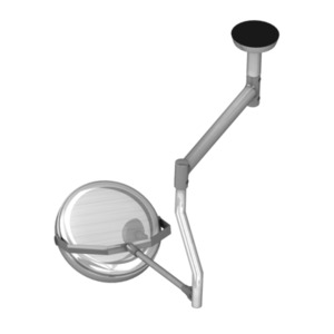 This clip art image shows a medical room front light at an isometric angle.