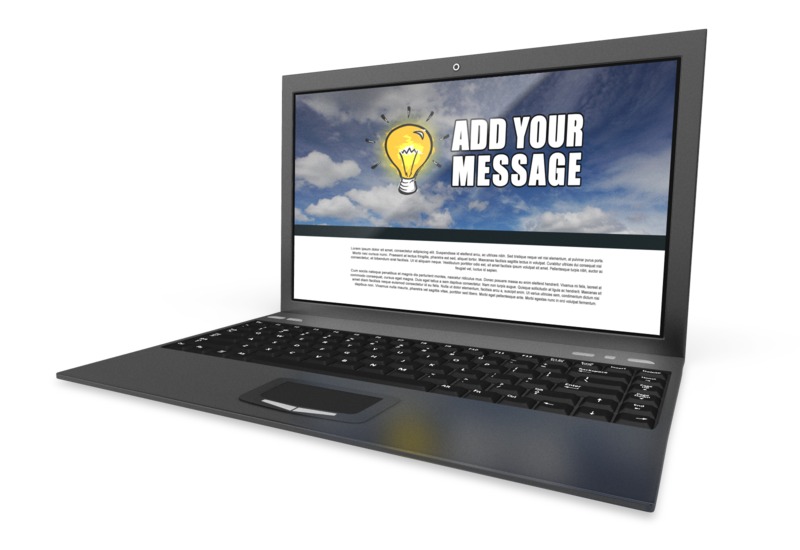 This Presentation Clipart shows a preview of Laptop Computer 16 9