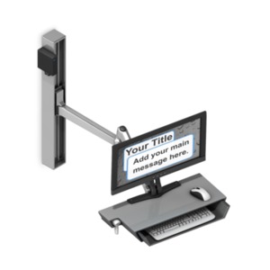 This custom design clip art shows a medical wall computer.  You can customize the screen by adding your own text and images.