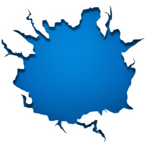 An image of a large crack in the wall.