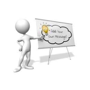 Coach With Whiteboard  Great PowerPoint ClipArt for Presentations 