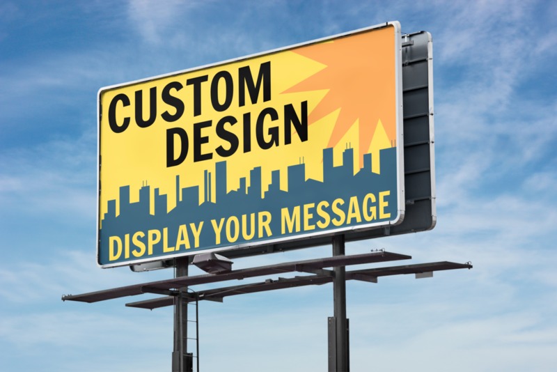 This Presentation Clipart shows a preview of Billboard Custom