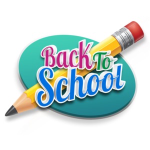 An image of a pencil with &quot;Back To School&quot; written across the banner.
