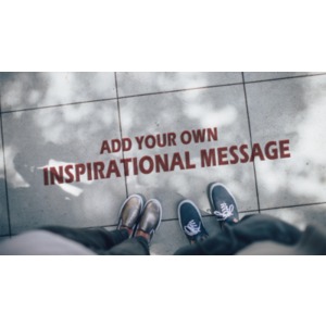 Add your own message to the concrete sidewalk using our on-line tools.
