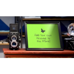 Add your own message or image to this picture frame using our on-line tools.