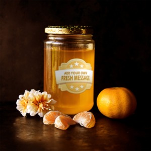 Add your own message to this jar full of golden honey using our online tools.