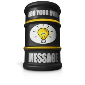 This clip art image shows a barrel which you can customize by adding your own text and images too.