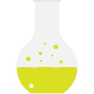 Sphere bottom beaker to be used in any presentation.