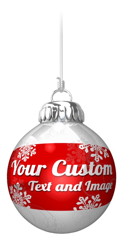 This Presentation Clipart shows a preview of Custom Ornament On String