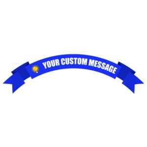 Customize this banner with your own message and color.